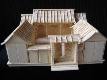 古建筑沙�P模型